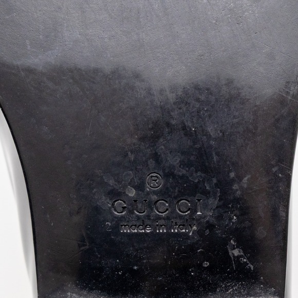 Authentic Gucci Men's Black Leather Brogue Oxford Dress Shoes – UK 8 / US 9 - Picture 9 of 15